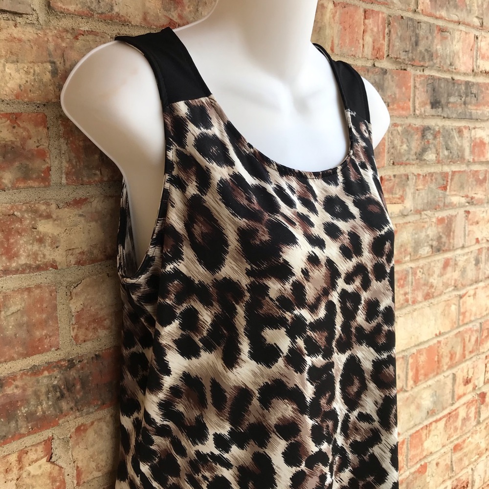 {Van Heusen} Dressy Leopard Print Tank